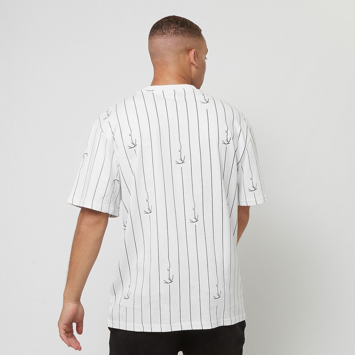 Karl Kani Small Signature Logo Pinstripe Tee