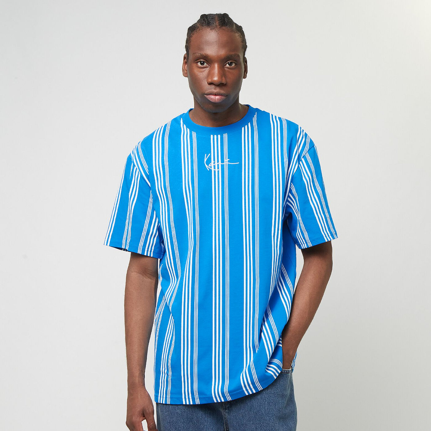 Karl Kani Small Signature Striped Tee