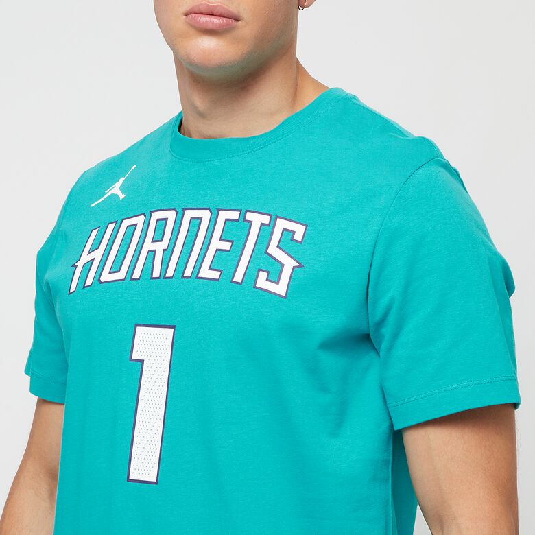 NIKE NBA CHARLOTTE HORNETS TEE rapid teal/ball lamelo